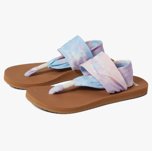 Sanuk Sandal Sling St Sorbet Multi Size 9 New - Picture 1 of 8